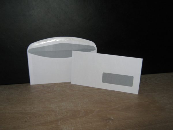 Enveloppes mécanisables C6/5-114X229 Blanc 80g Fenêtre 35x100
