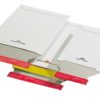 Pochette d'expédition refermable carton rigide blanc 320x455