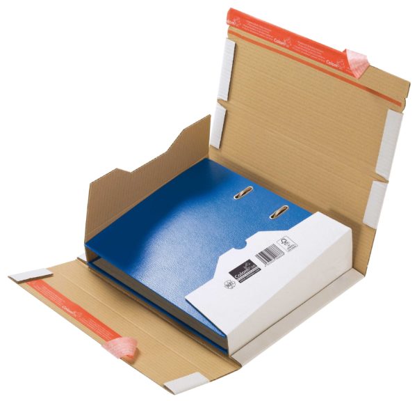 Boîte d'expédition blanche pour classeurs