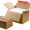 Carton à fond automatique de hauteur variable avec fermeture adhésive et bande d'arrachage CP141.201