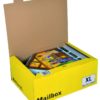 Boîte postale carton jaune 460x335x175mm