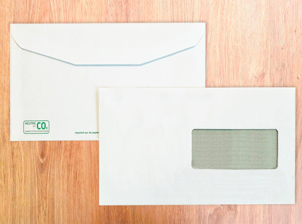 Enveloppes mécanisables Buromatic Ecolabel C6/5-114X229 Blanc 80g Fenêtre 45x100